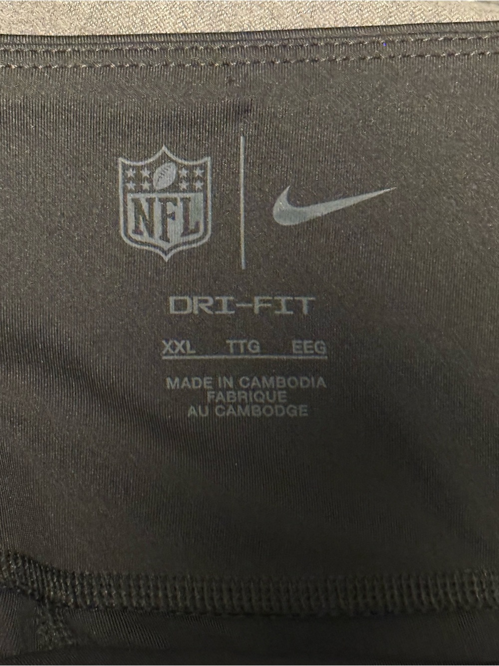 Pittsburgh Steelers Nike Women's Yard Line Crossover Leggings - Black - Picture 5 of 5